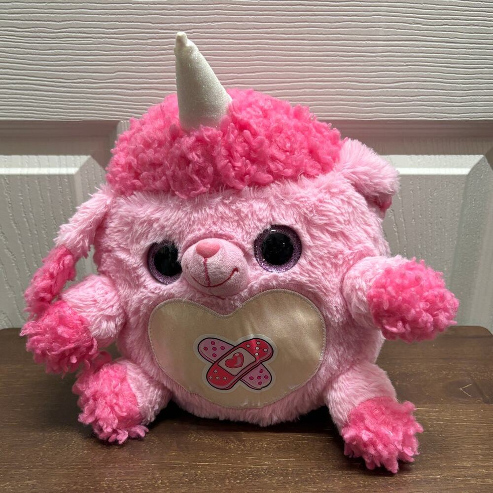 Zuru Rainbocorns Unicorn Plush Bandaids Heart Stuffed Animal Toy 10"